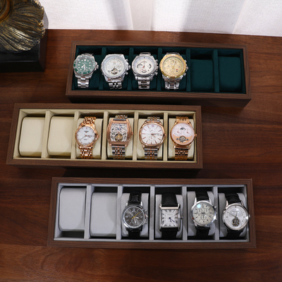 胡桃木色手表展示托盘腕表陈列盘