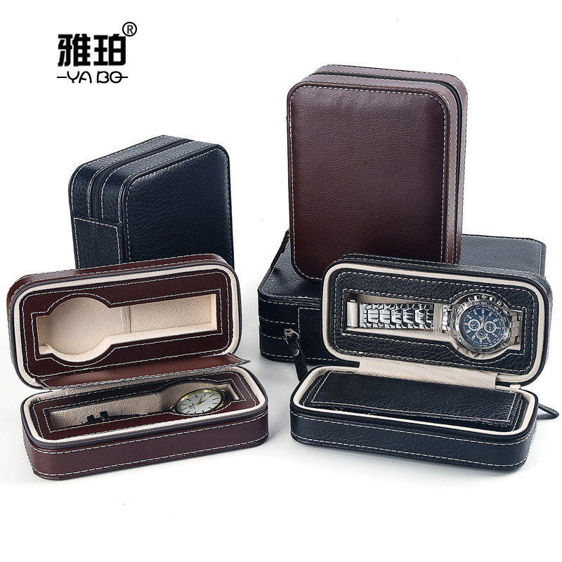 雅珀简约手表收纳包pu皮手表盒