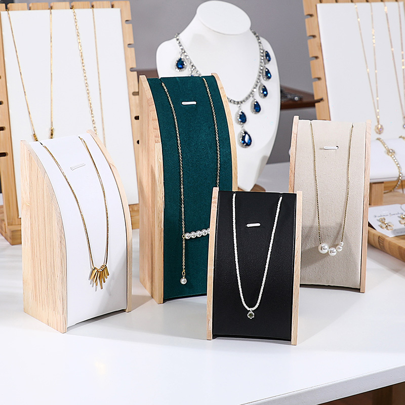 创意三件套弧形项链展示架项链挂架吊坠饰品收纳架珠宝柜台道具