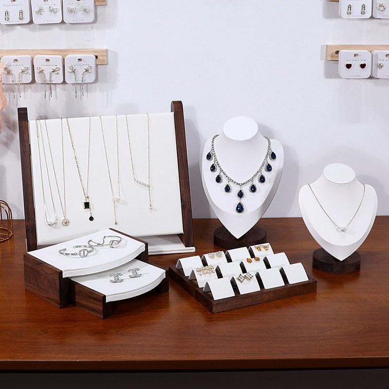 胡桃木首饰展示架商场柜台饰品陈列道具项链展示架耳钉戒指手链架,饰品/流行首饰/时尚饰品新,首饰展示架,淘宝优惠券,粉丝福利购,淘宝优惠卷