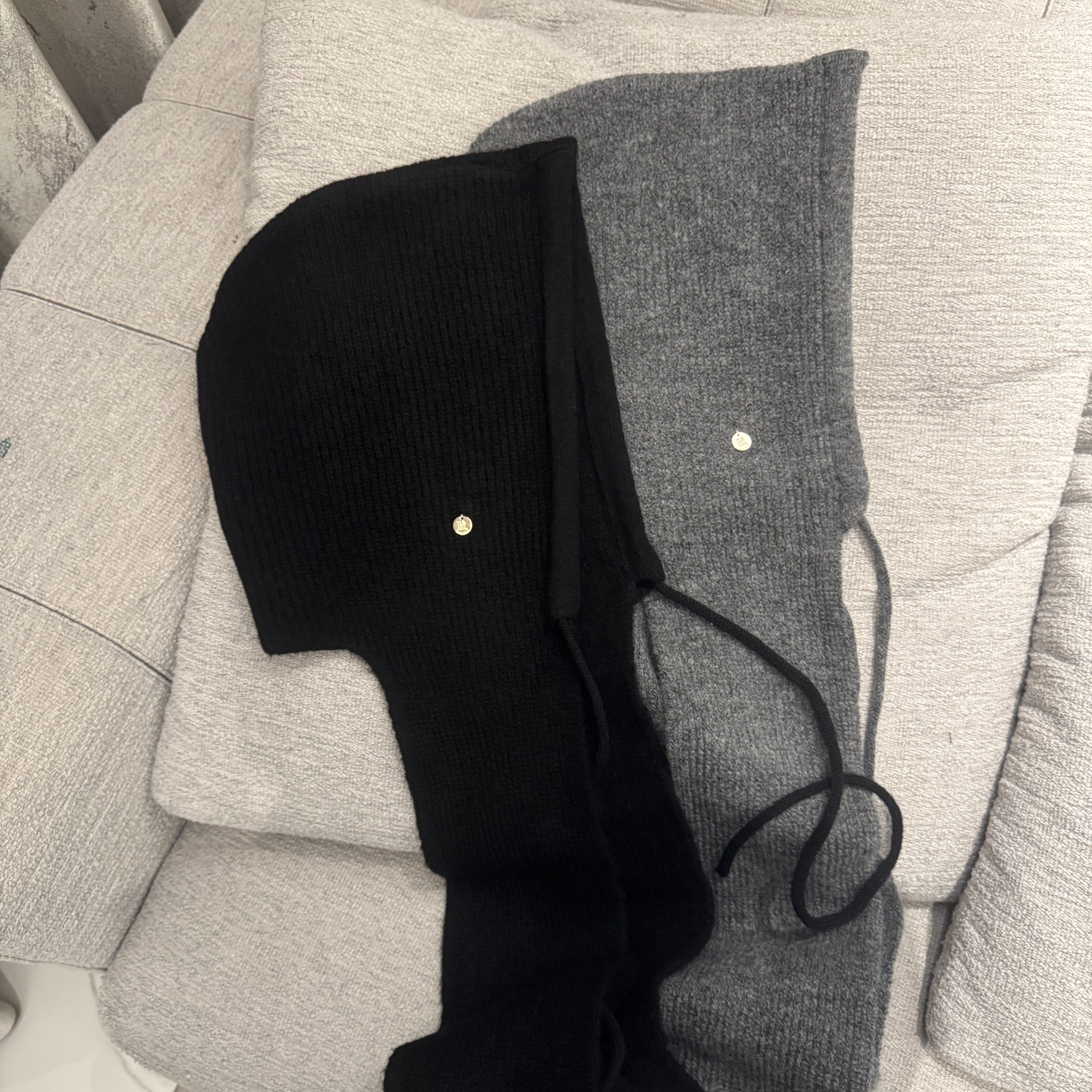 【针织围帽】秋冬潮牌女款设计百搭毛织一体围脖帽CP594