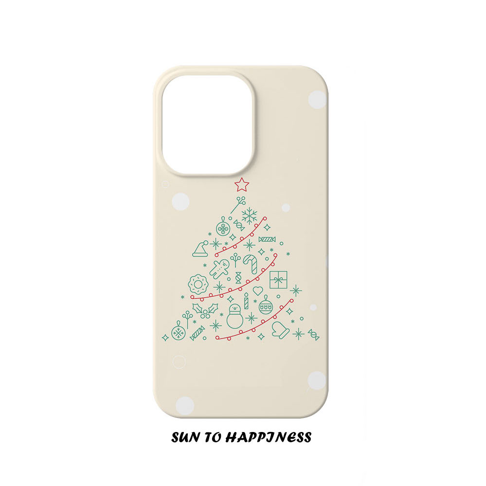 原创设计冬日卡通苹果16手机硬壳