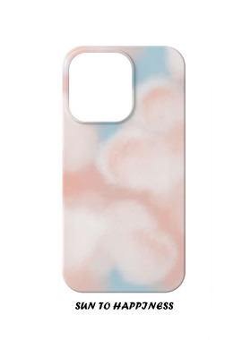 原创设计水彩云朵适用苹果17PROMAX菲林手机壳IPHONE16PLUS15PRO14二合一梦幻小清新治愈硅胶防摔TPU全包软壳