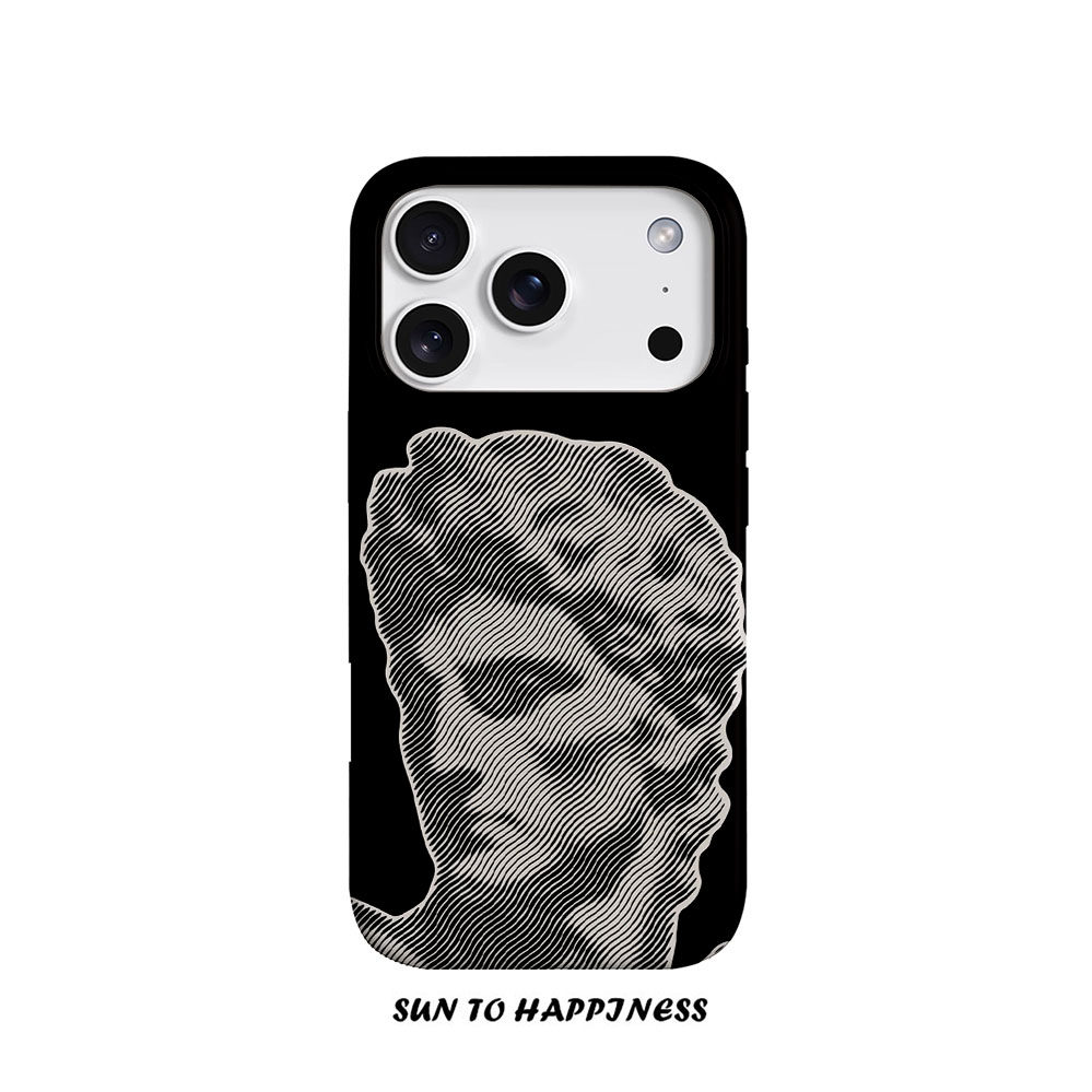 原创高级感雕像艺术适用苹果17PROMAX菲林手机壳iphone16plus软壳15少年时尚潮流14欧美简约全包华为二合一