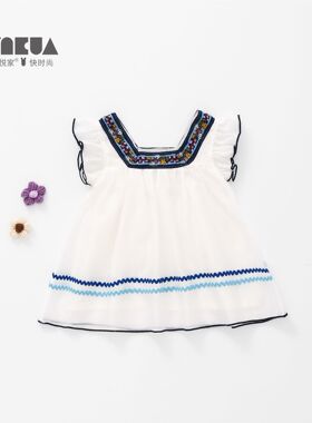 女宝宝夏装儿童连衣裙婴儿公主裙子小女孩洋气时髦新款86373