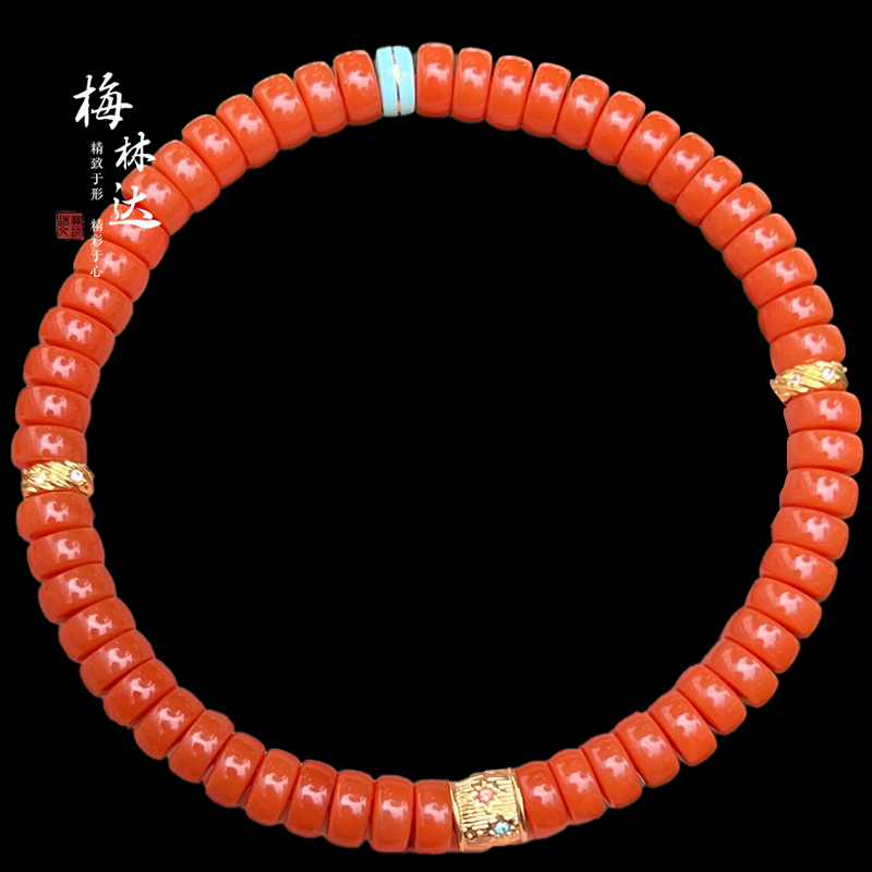 梅林达旗舰店天然南红玛瑙手串