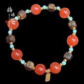 Melinda 手链 天然南红玛瑙手串圆珠佛珠原创设计款 梅林达 逸源