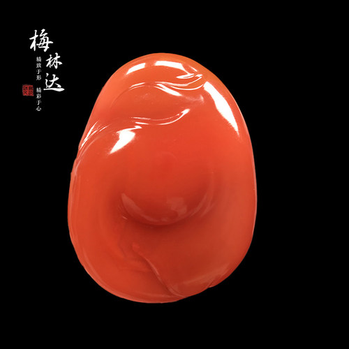 梅林达旗舰店天然南红玛瑙吊坠