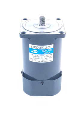 220V 200W中大交流电机6IK200RGU-CF-6GU10K螺丝包装机专用马达