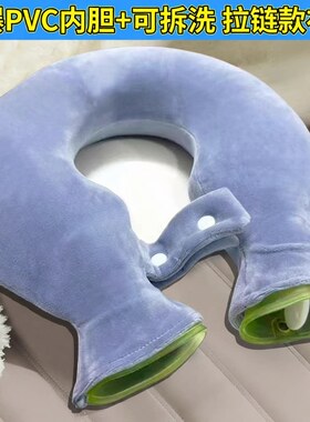 热水袋U型颈椎热敷注水灌水肩颈头部暖宝宝防爆加厚挂脖围脖枕头