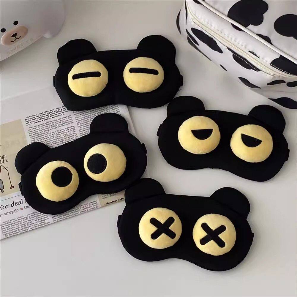 搞怪眼罩睡眠可爱卡通冰袋冷敷热敷遮光疲劳透气熬夜