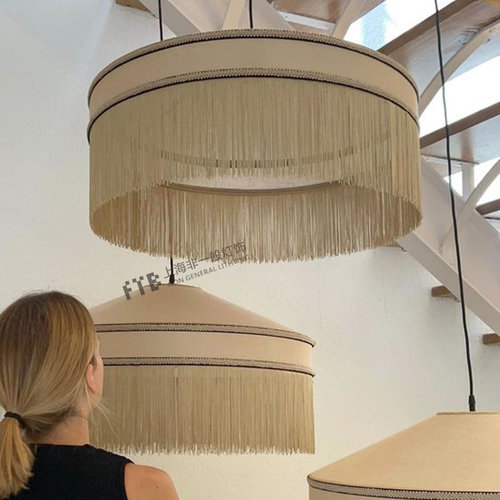 设计师流苏民宿卧室展厅吊灯