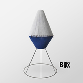 法式 田园设计师手工彩色编织绕线创意几何吊灯民宿酒店餐厅酒吧灯