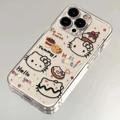 适用iphone17pmx手机壳苹果17promax手机壳甜品猫咪苹果16promax手机壳iphone14/13/12/15红米k80findx8300软