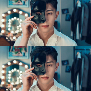 半脸独眼面具威尼斯化妆舞会派对面罩复活节神秘遮脸歌剧魅影脸谱