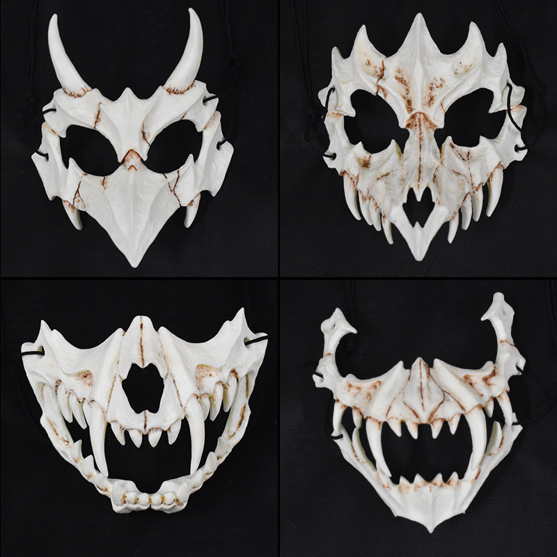 日本作家倉戸みと龙神面具cos猛虎夜叉 演出二次元装扮道具万圣节