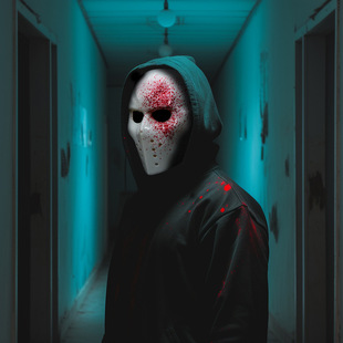 恐怖曲棍球杀人狂魔杰森面具万圣节吓人装饰用品舞会派对整蛊头套