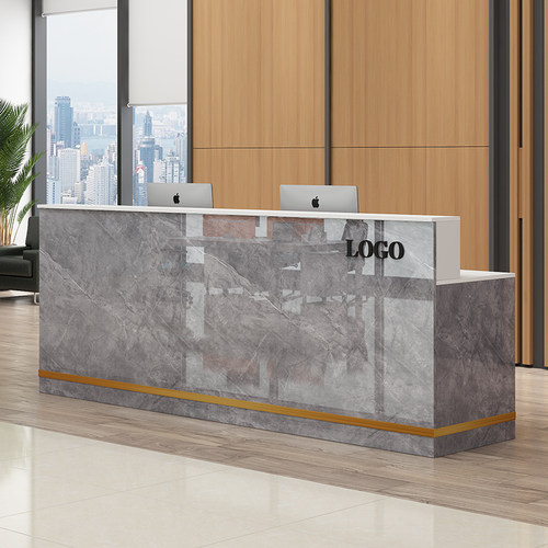 前台接待台收银台颗粒板