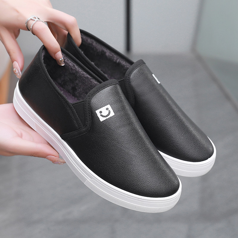 护士鞋女防水皮面软底舒服防滑厚底小白鞋一脚蹬女鞋白色工作鞋,女鞋,浅口单鞋,淘宝优惠券,粉丝福利购,淘宝优惠卷