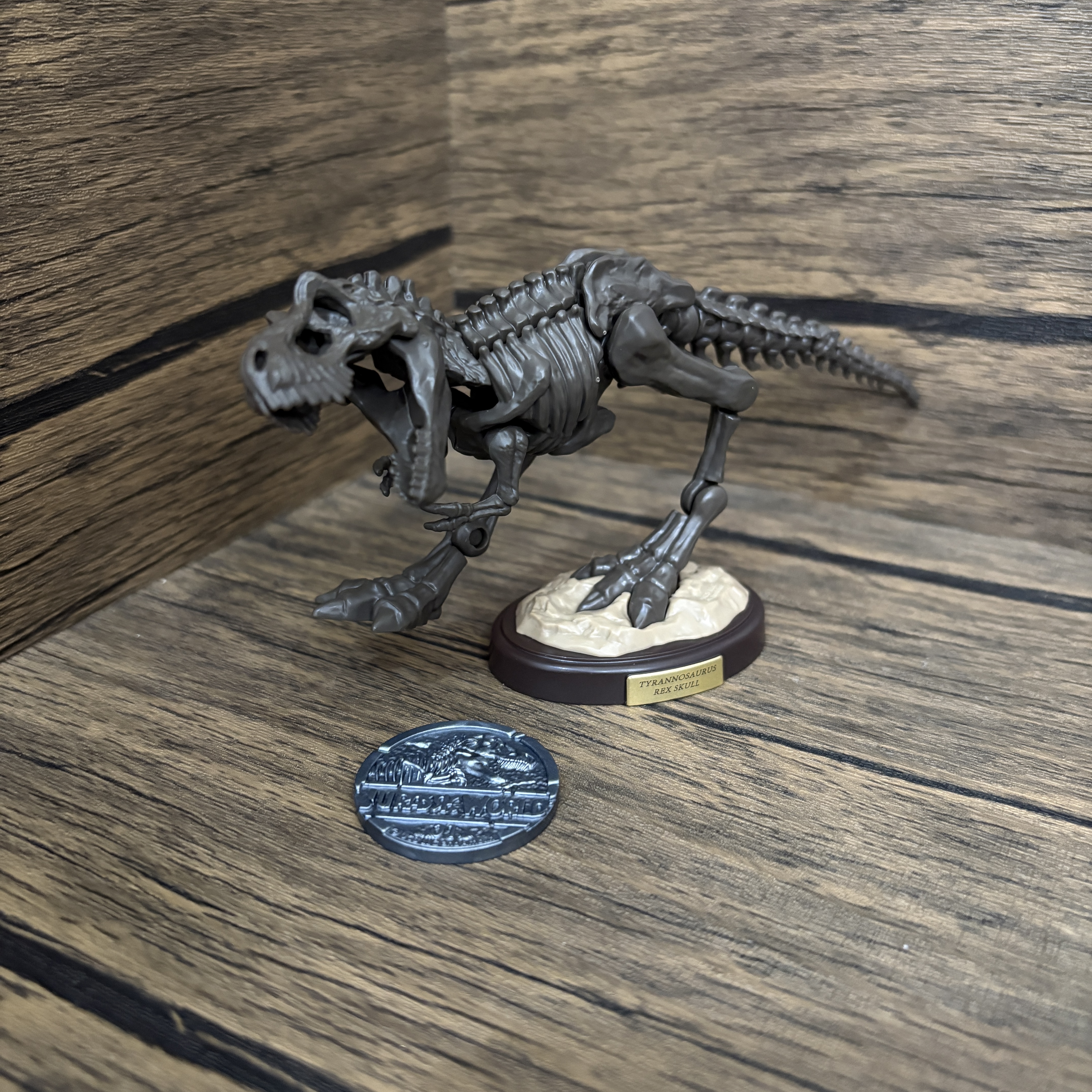 正版布鲁可侏罗纪世界自然集惊喜版指定霸王龙骨架组合