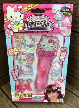 HelloKitty凯蒂猫闪亮造型笔50141发夹耳环装扮女孩过家家玩具