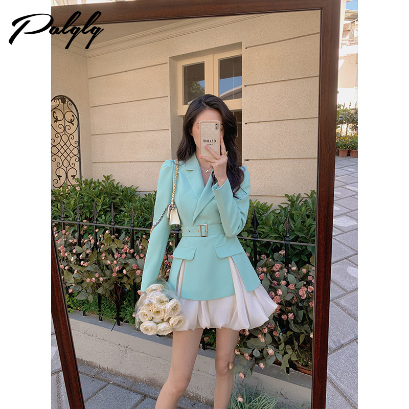 小众设计感西装裙连衣裙2022春秋新款短裙女装收腰高级感显瘦裙子