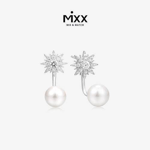 Mixx通体925银天然淡水珍珠