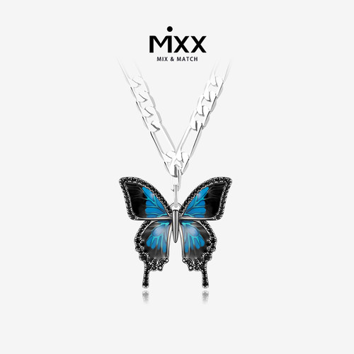 Mixx原创设计蝴蝶项链毛衣链
