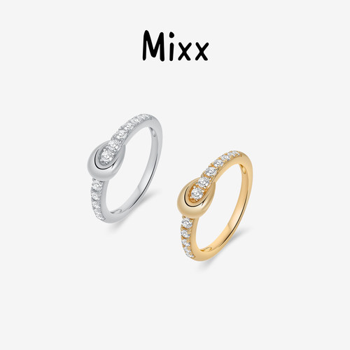 Mixx靡诗璀璨星S925承光戒指通勤百搭高级感