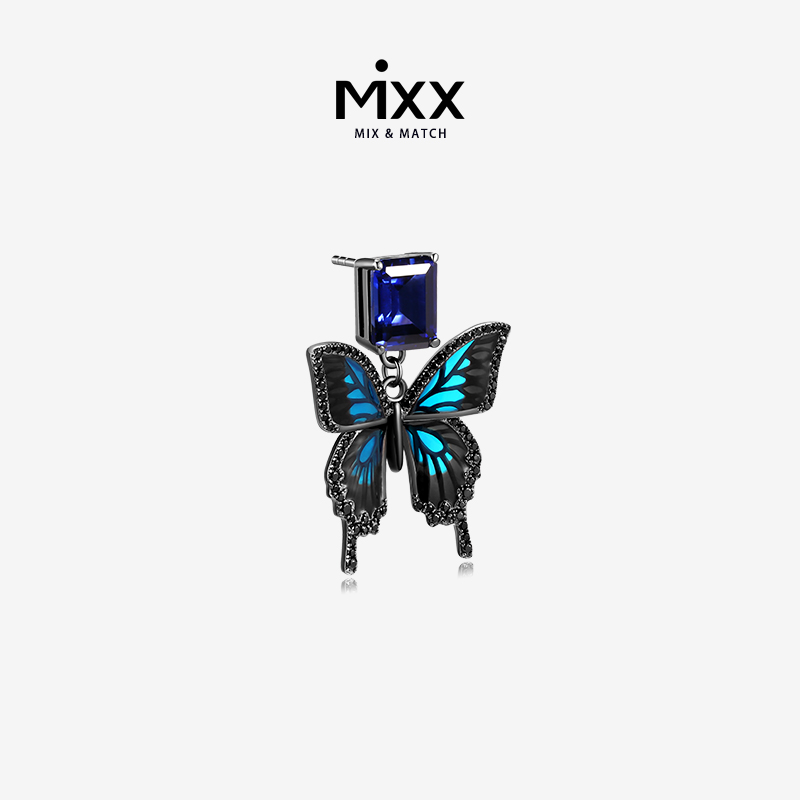 Mixx蝴蝶耳钉浅春系穿搭单品