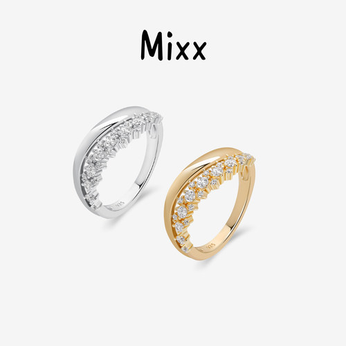 Mixx靡诗璀璨星S925银凝光戒指指环通勤百搭高级感