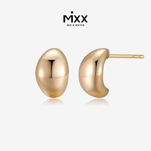 mixx925银小金豆高级简约耳钉
