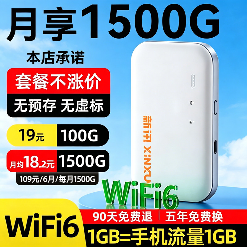 新讯2026新款随身wifi无线网络官方正品无限速流量全国通用移