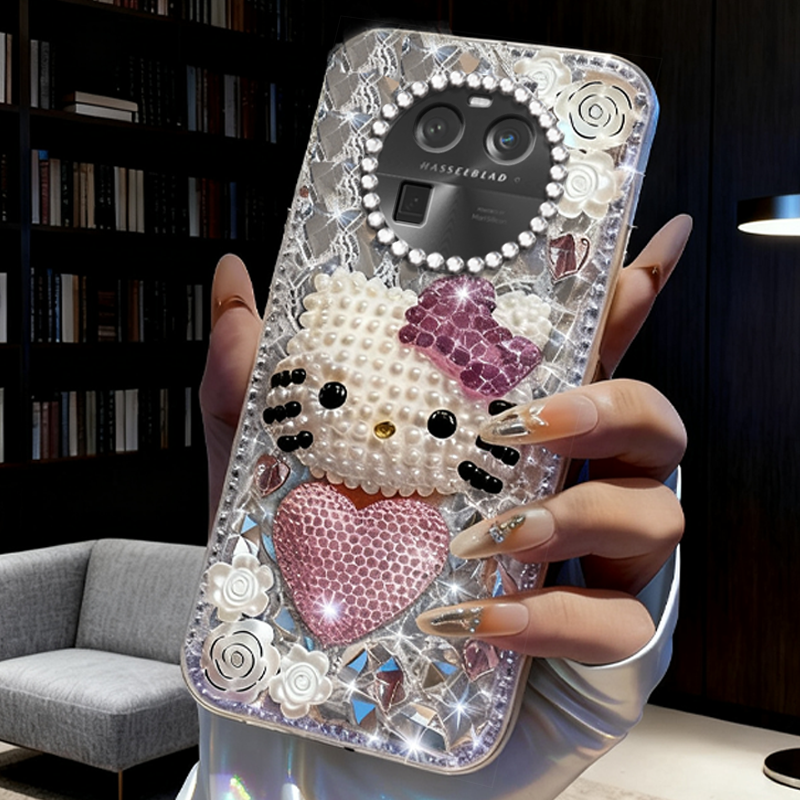 高端奢华镶钻手机壳，不掉钻，不发黄
