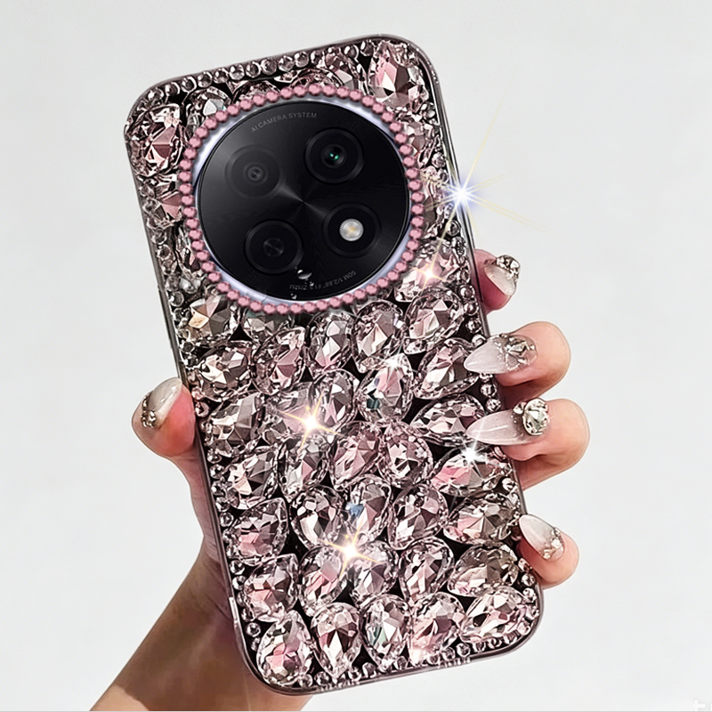 轻奢简约满钻适用OPPOA5Pro手机壳小众A6s小清新8S+软壳K9x水钻3透明5 保护套A2闪钻A2x高级感K10x女款7防摔