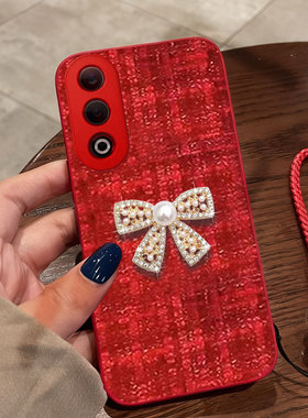 红色喜庆布艺适用OPPOK12手机壳喜庆K10结婚K13s小香风A5 本命年K13x保护套k7x过年K10全包K9春节k5防摔A5