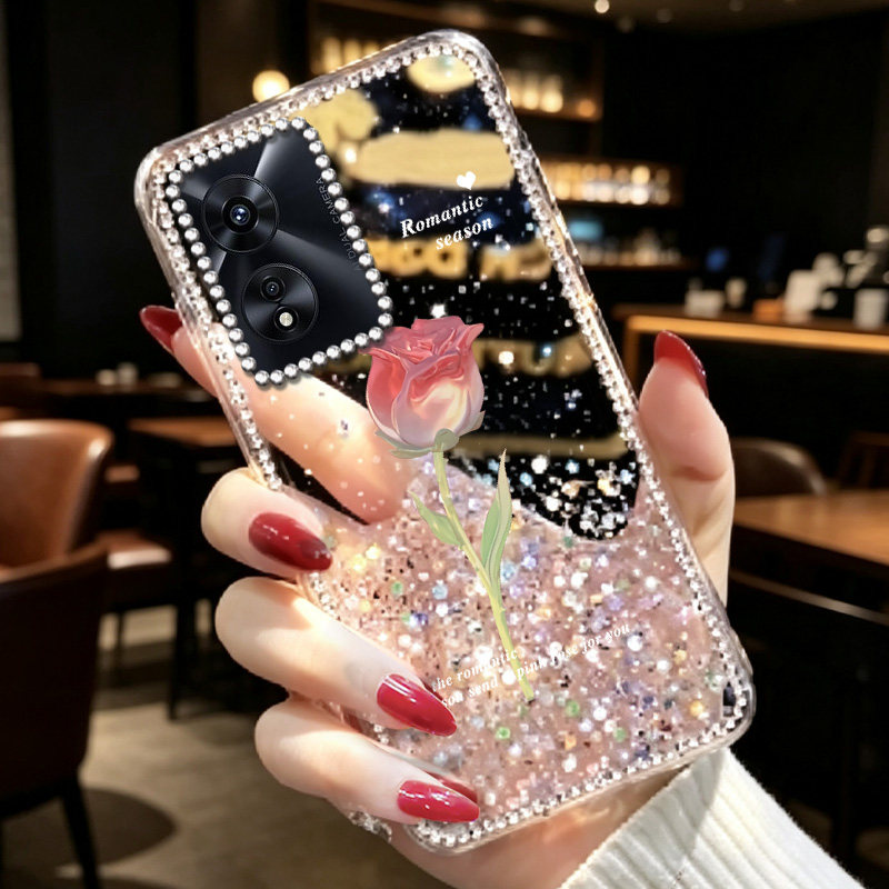 透明高级感闪钻适用OPPOA97 5G手机壳上档次A6i硅胶A5女款A93S/2026年A3x小众A72新款A53 新品A3i水钻A32奢华图片