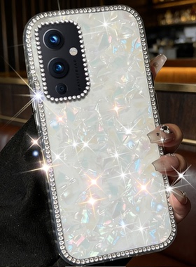 高级镶钻七彩贝壳适用oneplus1+一加9手机壳新品AcePro高级感10T网红9RT硅胶NordCE3镶钻ace3防摔13/2026年