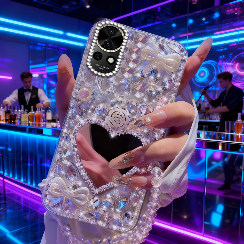 高端奢华镶钻手机壳，不掉钻，不发黄