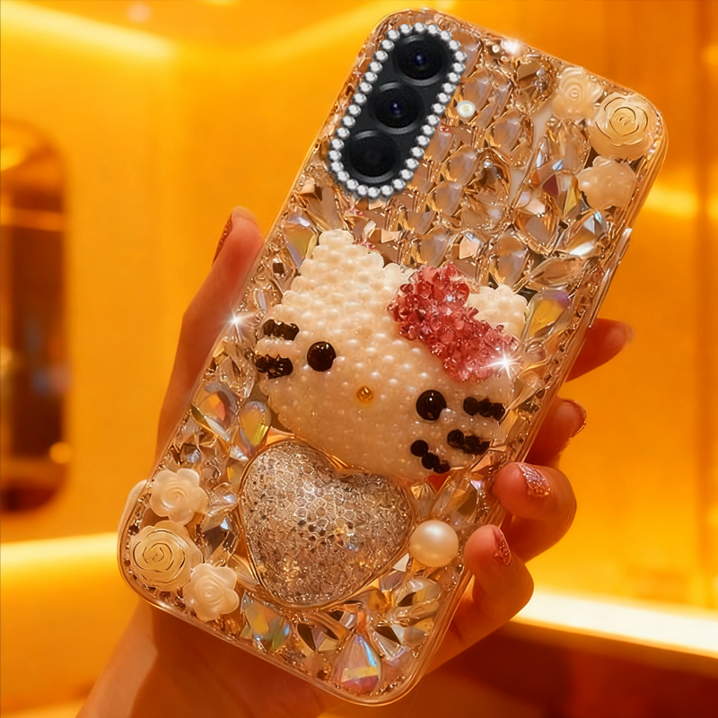高端奢华镶钻手机壳，不掉钻，不发黄