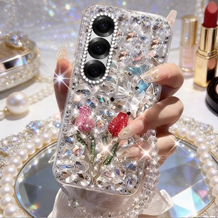 M31奢华M32 高级爆款 M55女款 5G防摔S22新款 镶钻适用三星GalaxyZFold6手机壳上档次M21网红F16保护套M34