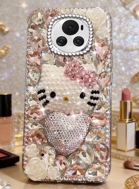 春秋爆款闪钻适用荣耀Magic6手机壳软壳60女款6Pro秋X10Max硅胶X30奢华8XMax满钻9X外壳3Pro新款X40网红X60i