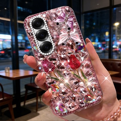 奢华闪钻爆款适用三星GalaxyZFold6手机壳上档次M30s满钻F06外壳S22Ultra网红S22Plus防摔S22/2026年M31水钻