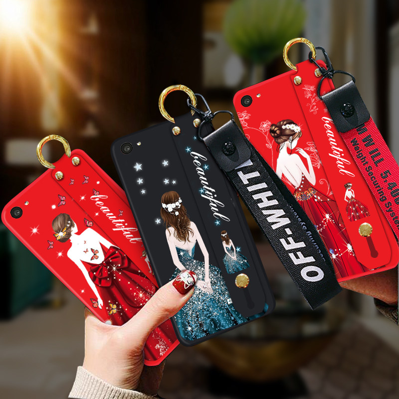 여성을위한 VIVOX7 휴대 전화 케이스에 적합한 붉은 여신 귀여운 모든 항목을 포함하는 가을 방지 VIVOX7PLUS 젖빛 실리콘 소프트 쉘 [끈 포함] VIVO7|7PLUS|X7L|X9PLUS|X9SPLUS 인터넷 연예인