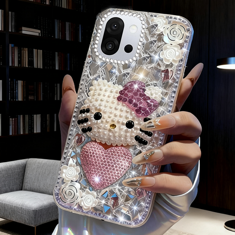 高端奢华镶钻手机壳，不掉钻，不发黄