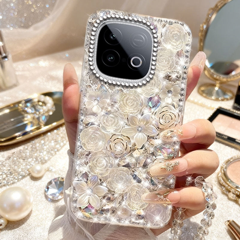 高端奢华镶钻手机壳，不掉钻，不发黄