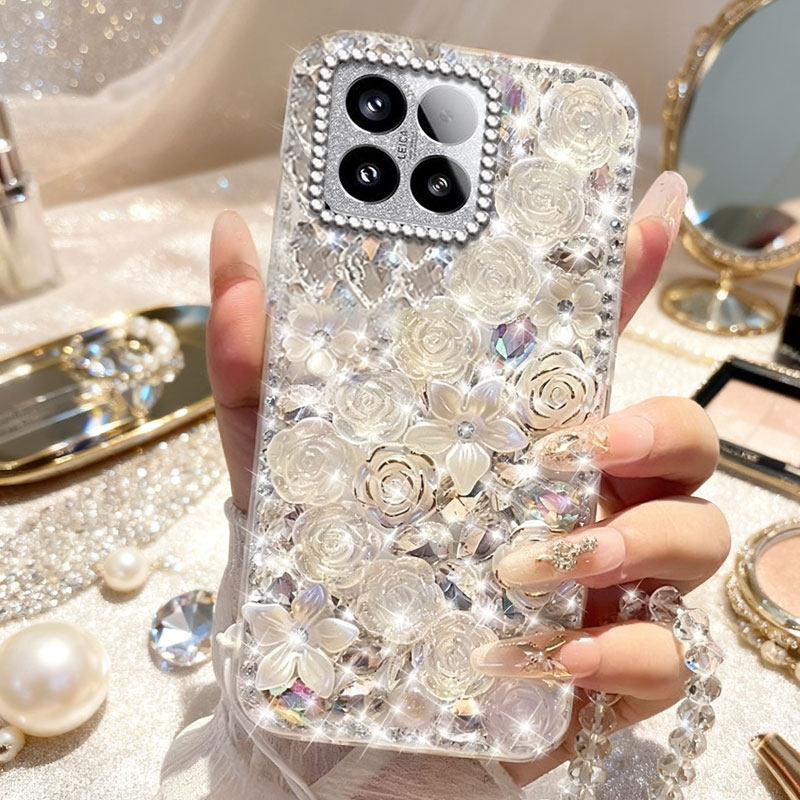 高端奢华镶钻手机壳，不掉钻，不发黄