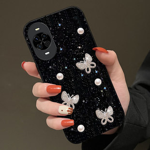 高级细闪适用华为nova14手机壳全包60女款50新款荣耀20s/2025年12活力版保护套80外壳P40Pro防摔60Pro小众