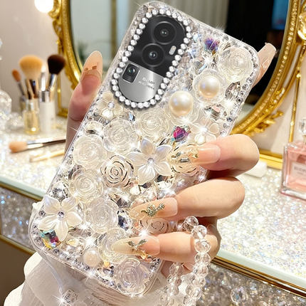 新年本命年镶钻适用OPPOReno10手机壳女款15网红7防摔5 新品K10活力版水钻12全包K10x外壳RENO6PRO高级感K10