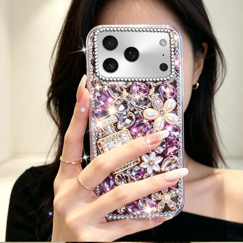 高级感奢华满钻适用苹果iPhone17Promax手机壳镶钻8水钻Duo硅胶13外壳15网红16新款11防摔13巨好看6SPLus软壳